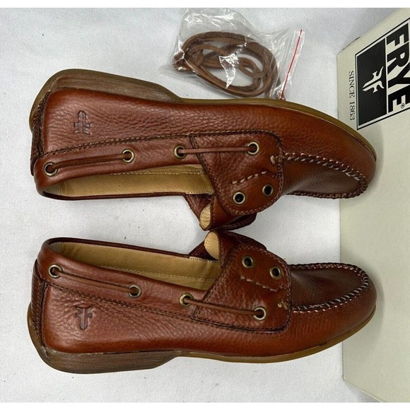 FRYE MENS 7M Lewis BOAT-SPFG Shoes COGNAC main image 10